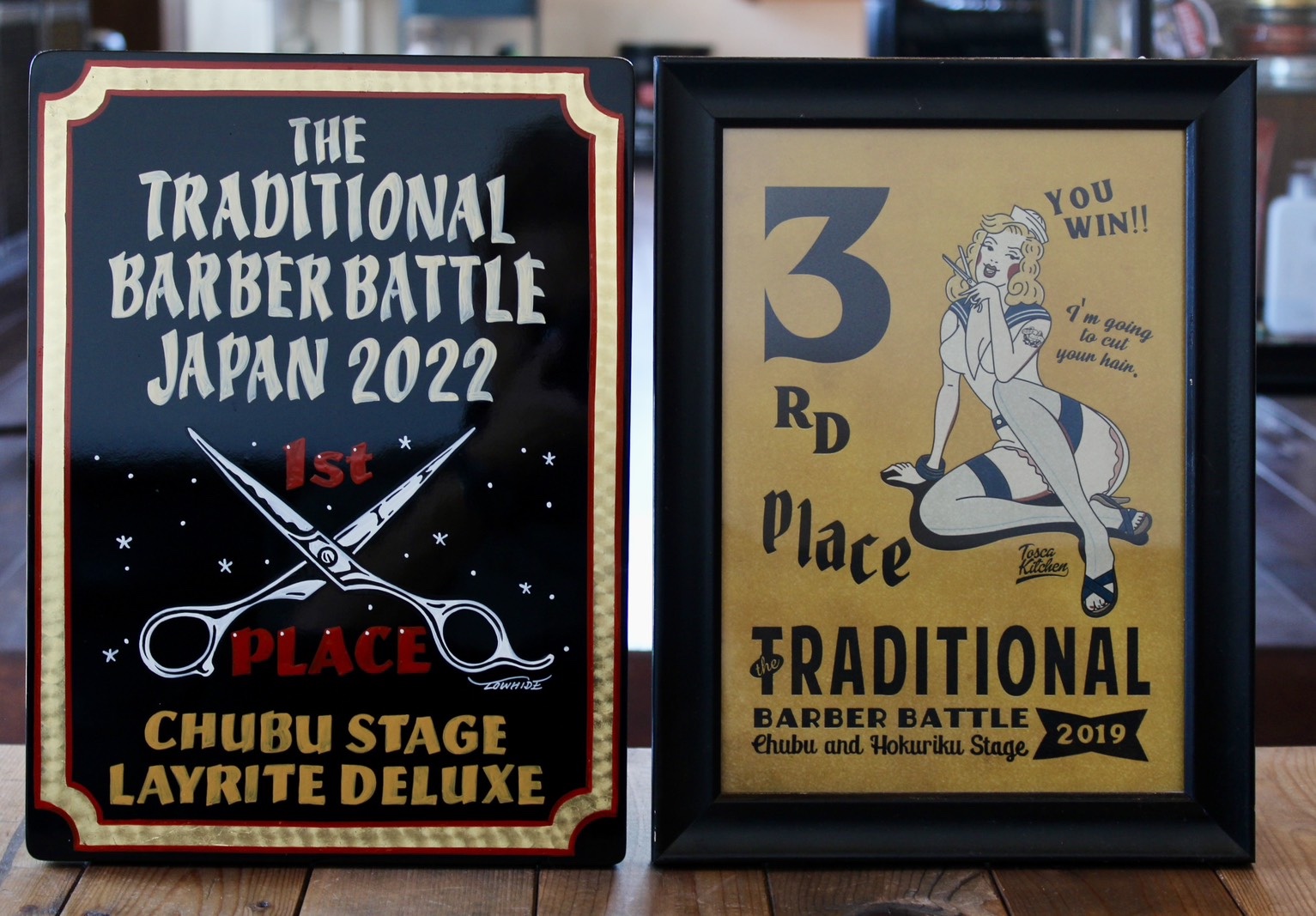 OASISのTraditional Barber Battle受賞盾
